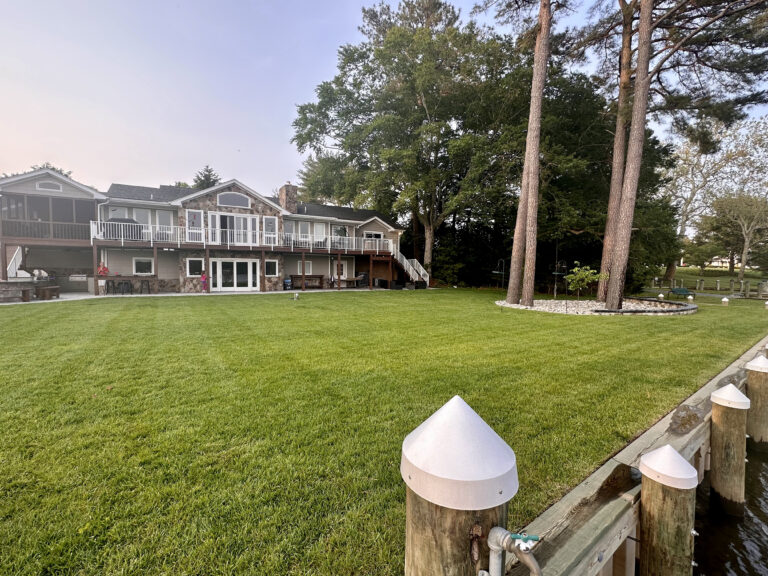 large house with a big backyard